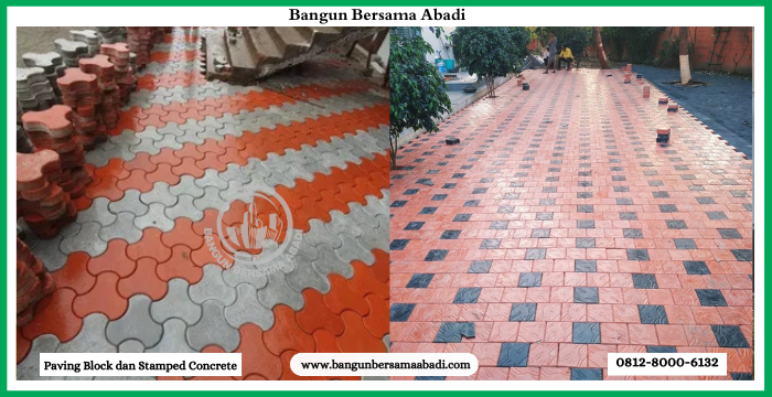 Paving Block dan Stamped Concrete