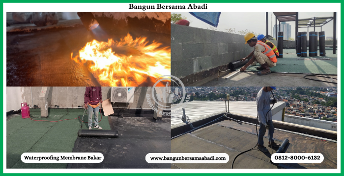 Jasa Waterproofing Membrane Bakar